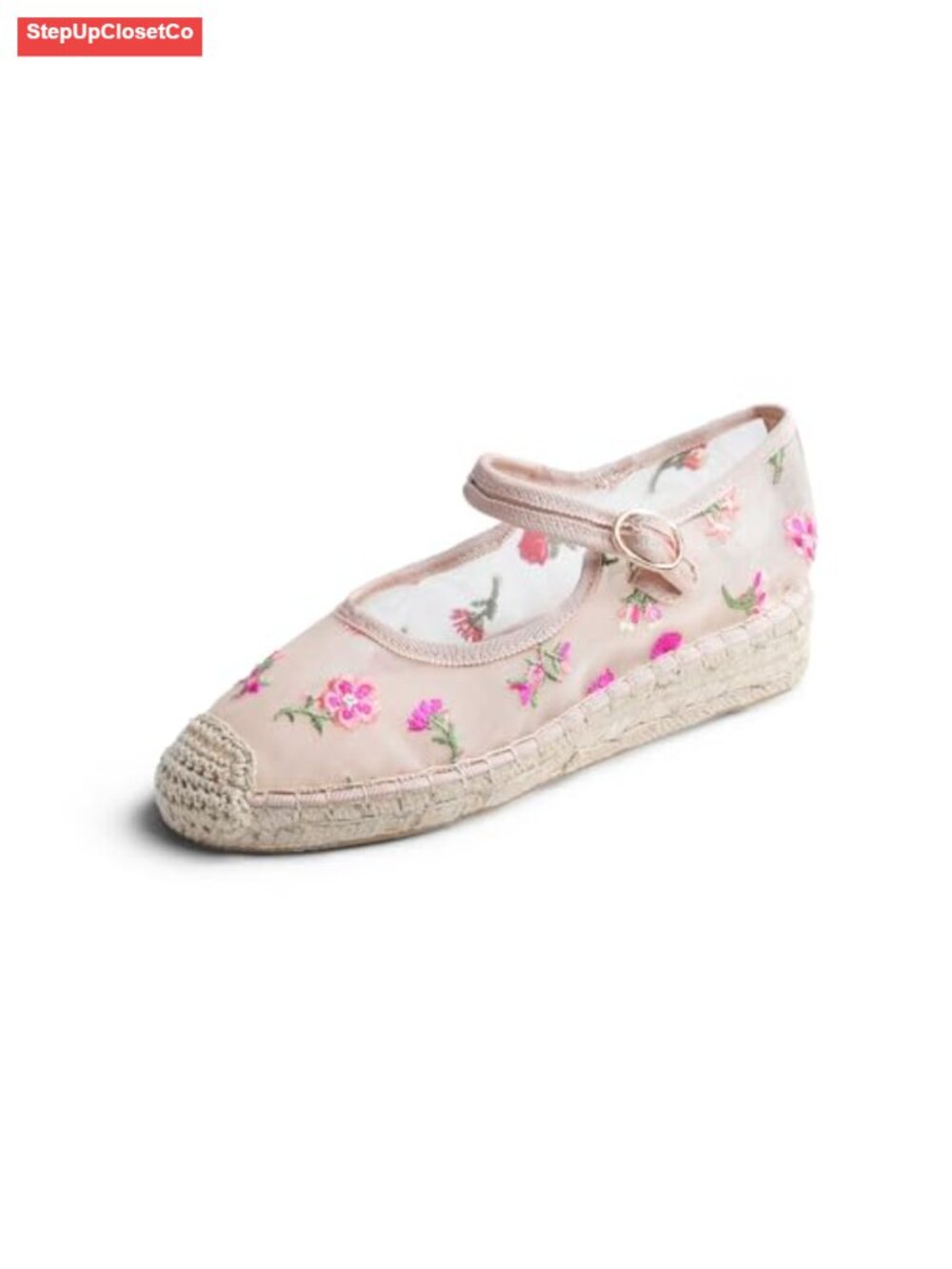Crochet Mesh Hand Stitching Espadrilles Women's Comfort Breathable Ankle Strap